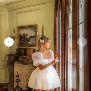 Selkie NWT Ivory Puff Dress